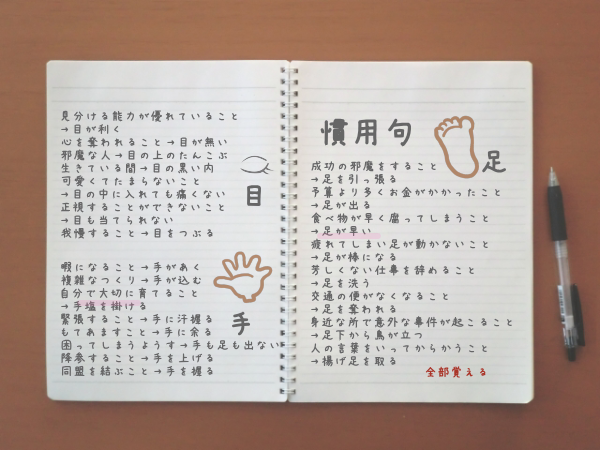 体や顔の一部を使った慣用句 看護学校国語頻出問題 面接で合格を勝ち取れ看護学校 質問と回答